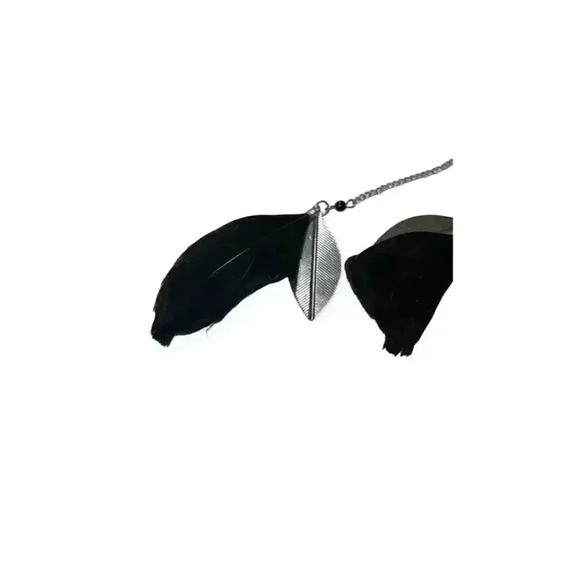 Long Feather Earrings with Ear Wire - Picture 3 of 4